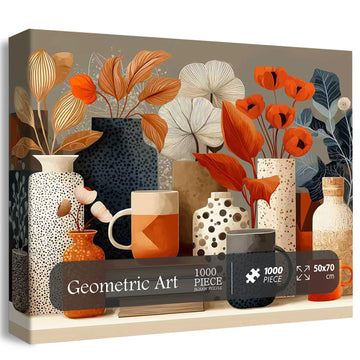 Geometrisches Kunstpuzzle 1000 Stücke